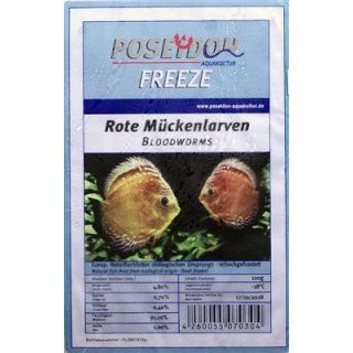 Poseidon Freeze Rote M&uuml;ckenlarven Blister 10x100g
