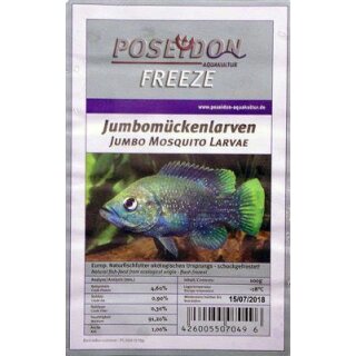 Poseidon Freeze Jumbomückenlarven 100g Blister 10x100g