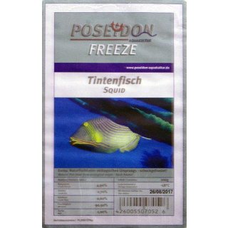 Poseidon Freeze Tintenfisch geh&auml;ckselt 100g Blister 10x100g