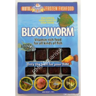 Mückenlarven rot - Bloodworm - NewLine 100g Flachtafel